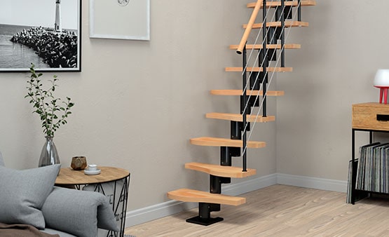 Stair for smaller spaces from DOLLE