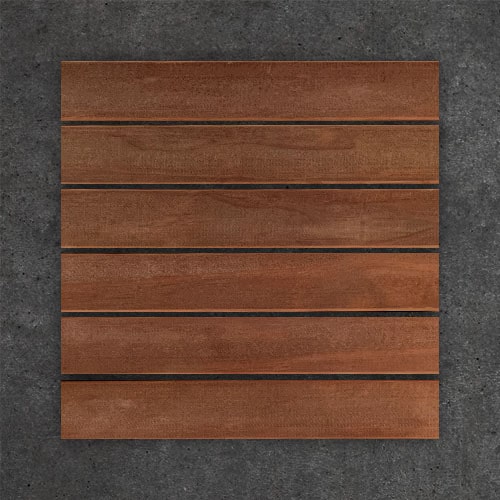 6 små Kebony træ samples  