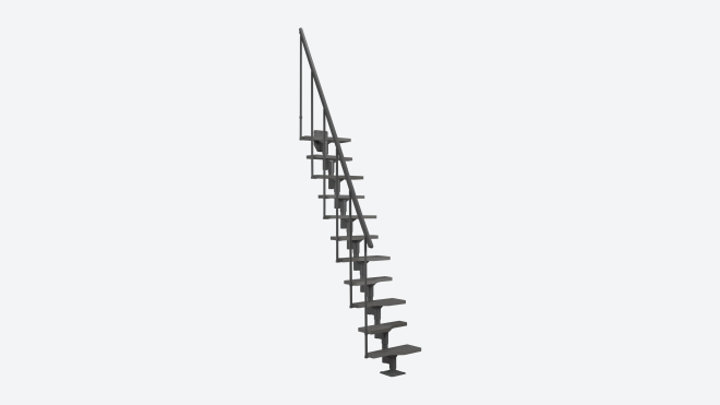 Trapp ATLANTA Anthracite (RAL 7016) + Anthracite treads
