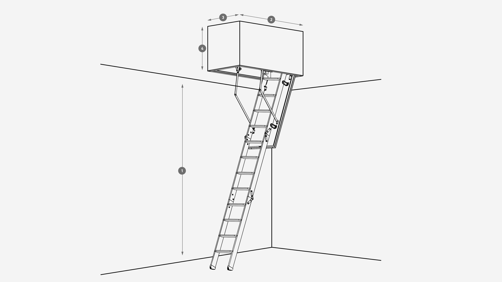 Spesialmål loftstrapper REI 45 comfort