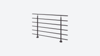 Balustrade kit PURE Black Black